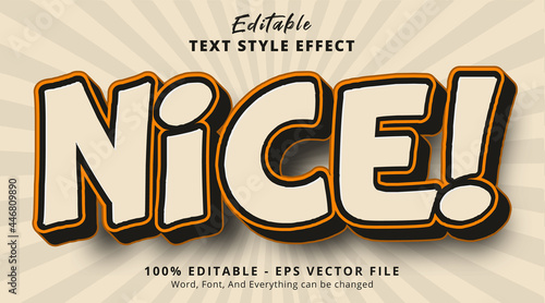 Editable text effect, Nice text on nicely vintage color style effect