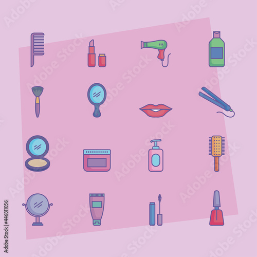 sixteen beauty products icons