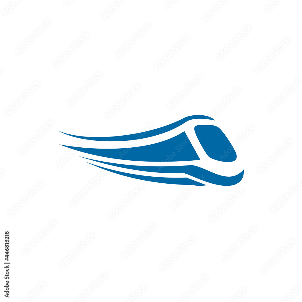 Railway train logo design template Railway train logo design template