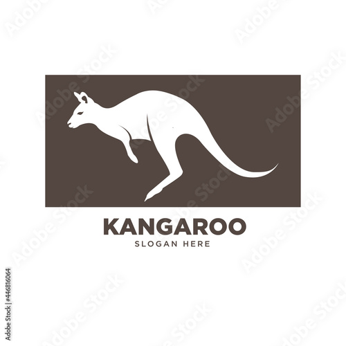 kangaroo logo vector