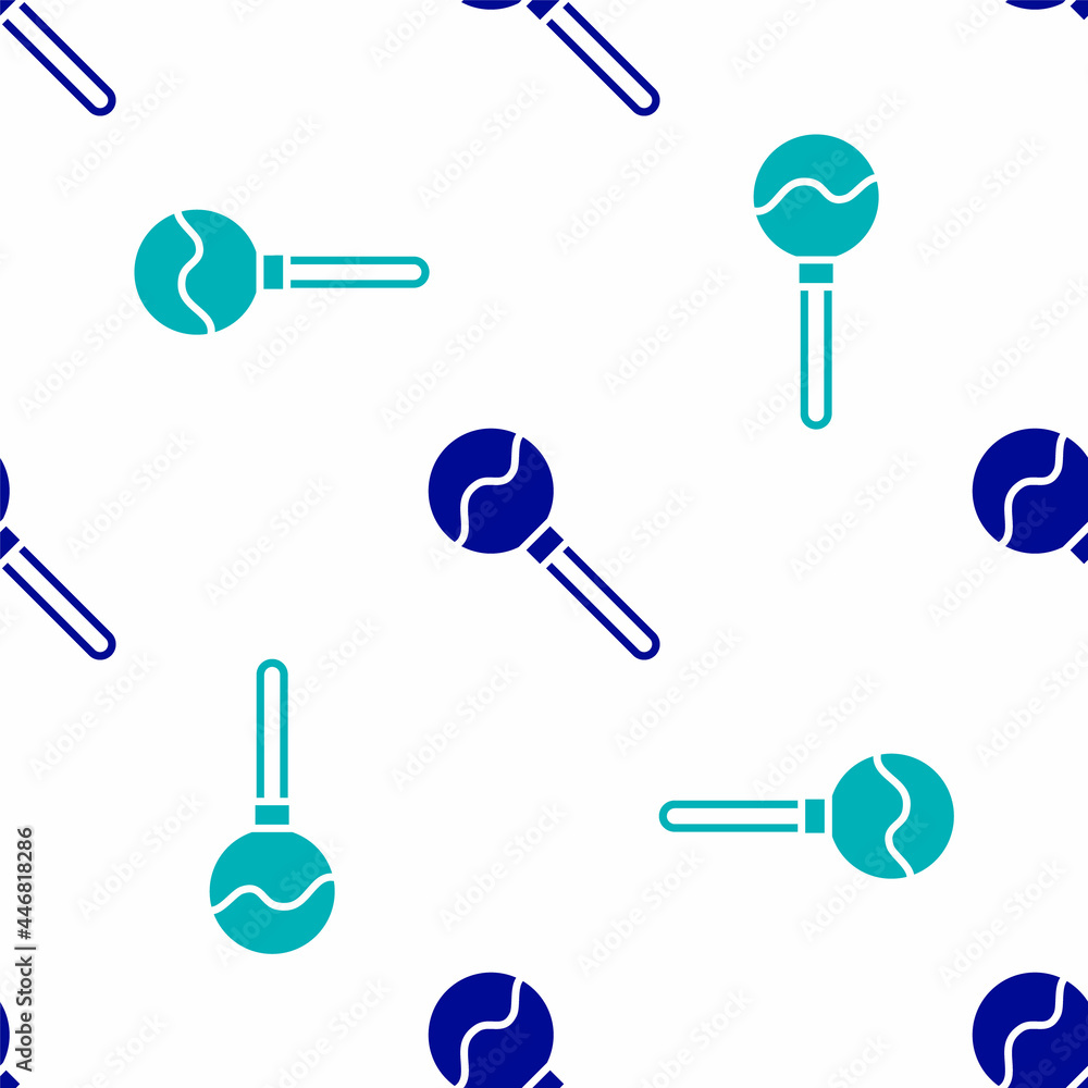 Blue Lollipop icon isolated seamless pattern on white background. Food, delicious symbol. Happy Halloween party. Vector Blue Lollipop icon isolated seamless pattern on white background. Food, delicious symbol. Happy Halloween party. Vector