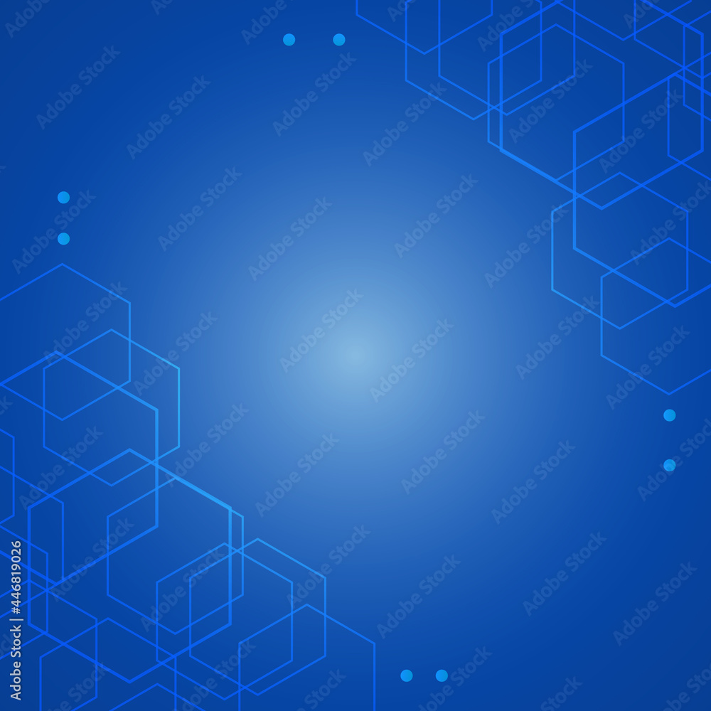 Fototapeta premium Abstract background Technology pattern design for web , Blue color design with element network, Illustration Vector EPS 10