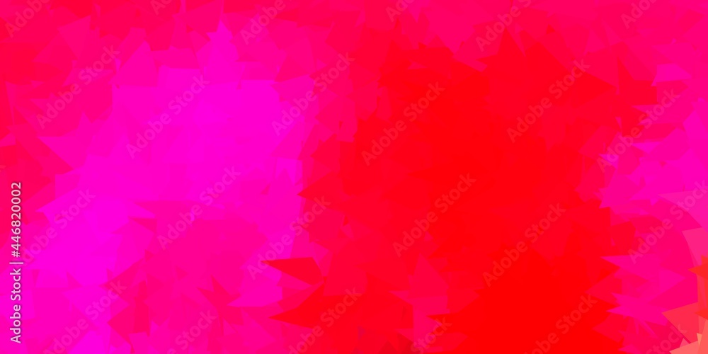Light pink, yellow vector gradient polygon wallpaper.