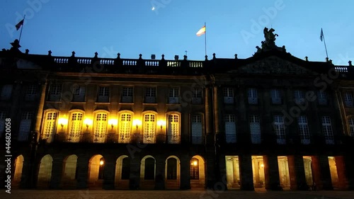 Palacio de Rajoy, sede del ayuntamiento de Santiago de Compostela, España photo