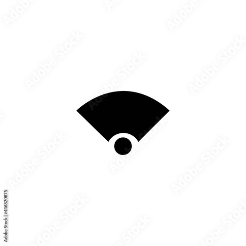 Wifi wireless internet signal or isp hotspot connection flat icon