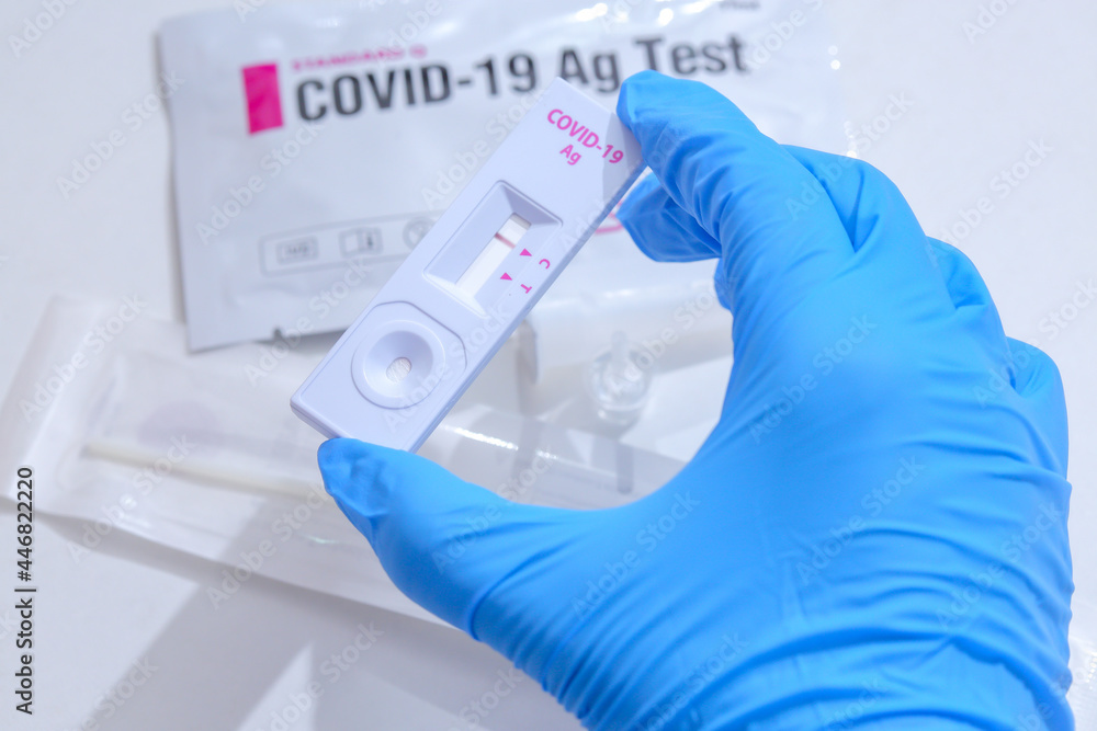 Rapid antigen test at home. Rapid antigen test at home.