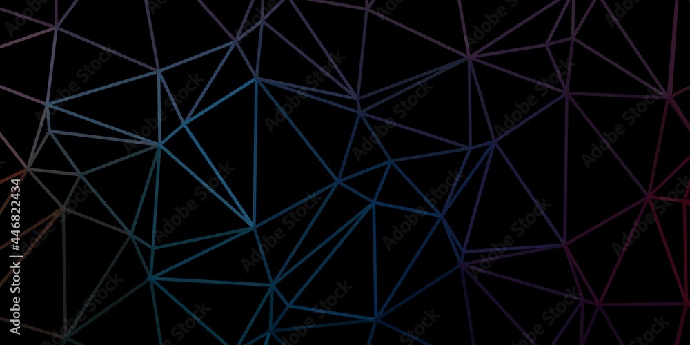 Dark blue, red vector abstract triangle texture. Dark blue, red vector abstract triangle texture.
