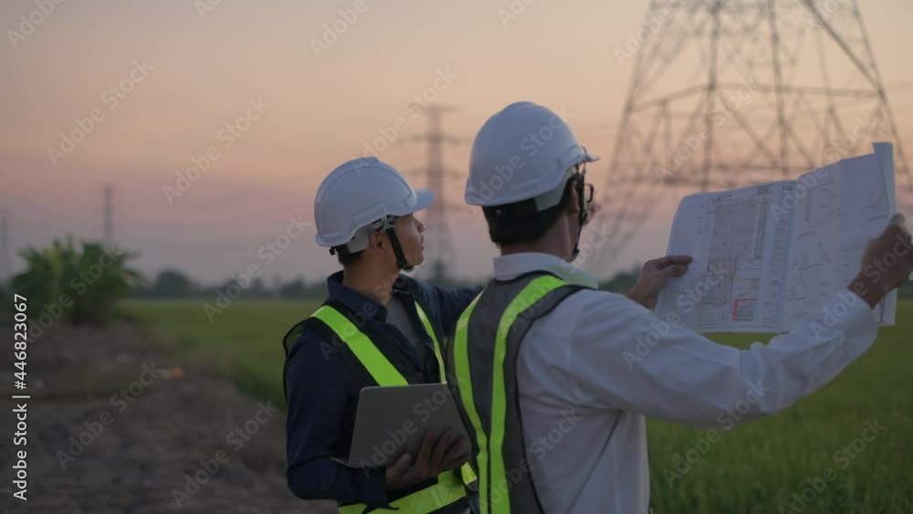 Engineer concept of 4k Resolution. Employees are planning together at the construction site. Engineer concept of 4k Resolution. Employees are planning together at the construction site.