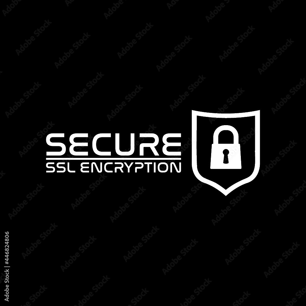 Encryption ssl certificate icon isolated on dark background Encryption ssl certificate icon isolated on dark background