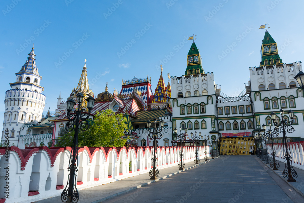 Moscow. View of the Izmailovsky Kremlin tourist complex