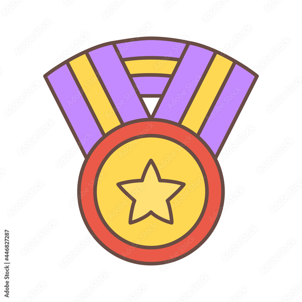 Isolated medal icon First place Vector illustration Isolated medal icon First place Vector illustration