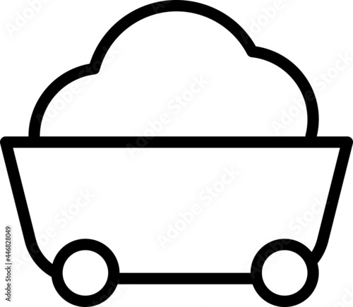mining cart icon