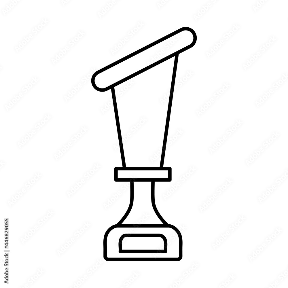 Isolated winner trophy icon First place Vector illustration Isolated winner trophy icon First place Vector illustration