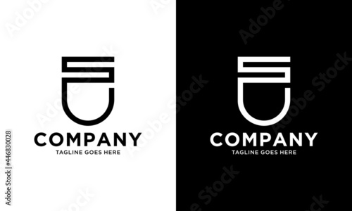 Initial SU modern monogram and elegant logo design, Professional Letters Vector Icon Logo 