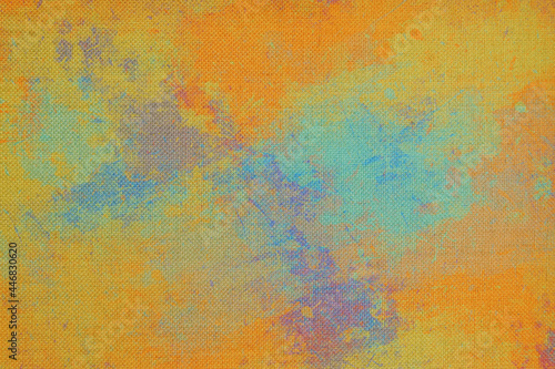 Painted texture. Multicolor brush strokes. Canvas. Textile. Color background.  Painted illustration. Template. Artistic backdrop for business. Blank. Wallpaper for card. Handmade textured surface. © Art Posting