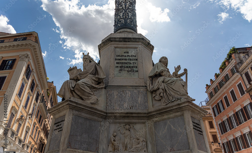 Monument near to Spanish Steps, Rome