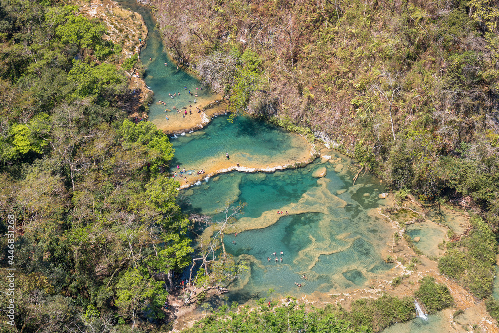Natürliche Pools in Semuc Champey, Guatemala