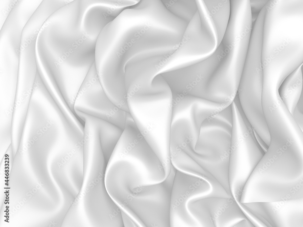 Obraz premium White fabric texture background. Luxury cloth background