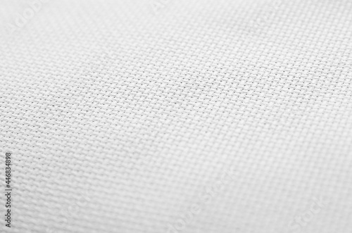 White canvas fabric, abstract background.