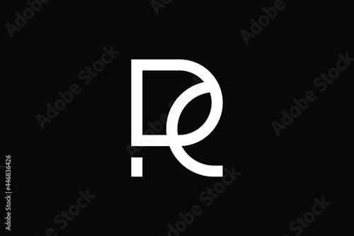 RC logo letter design on luxury background. CR logo monogram initials letter concept. RC icon logo design. CR elegant and Professional letter icon design on black background. R C CR RC