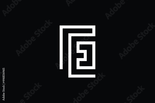 GE logo letter design on luxury background. EG logo monogram initials letter concept. GE icon logo design. EG elegant and Professional letter icon design on black background. G E EG GE photo