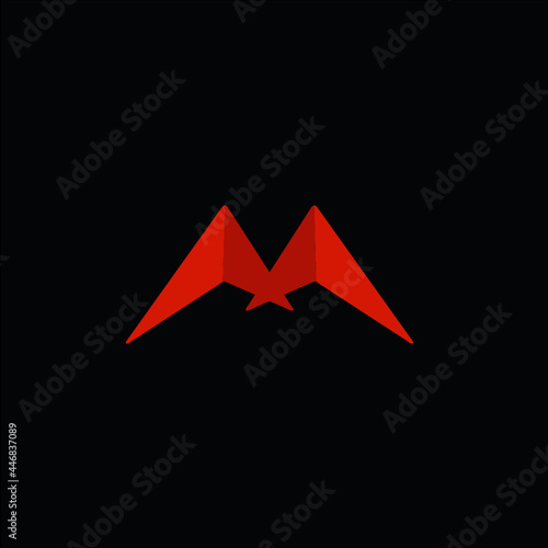 M Logo.M Letter Icon Design Vector Illustration.