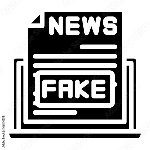 fakenews glyph icon
