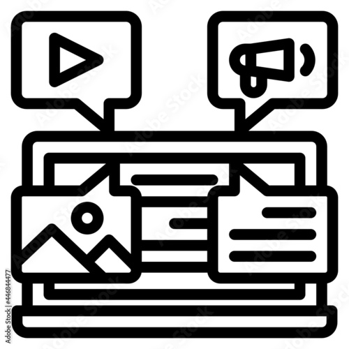 content line icon