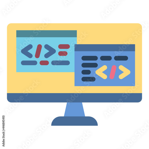 programing flat icon