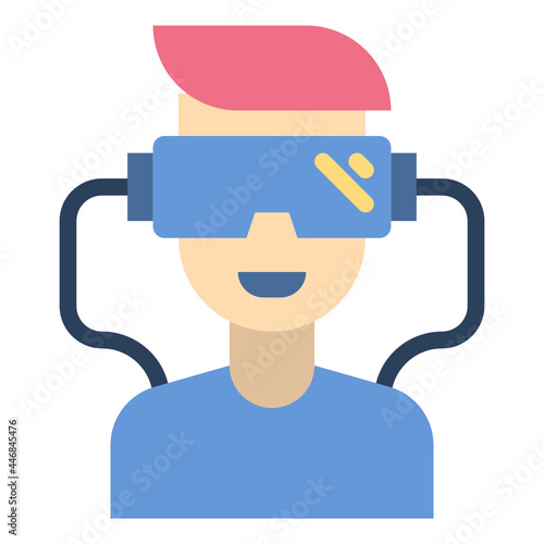vr flat icon