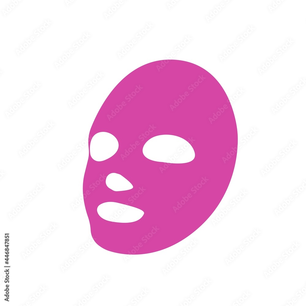Girl face mask line icon on white. Beauty salon abstract concept. Advertising cosmetic face mask. Trendy flat isolated symbol sign for: illustration, logo, design, web, dev, ui, gui. Vector EPS 10 Girl face mask line icon on white. Beauty salon abstract concept. Advertising cosmetic face mask. Trendy flat isolated symbol sign for: illustration, logo, design, web, dev, ui, gui. Vector EPS 10