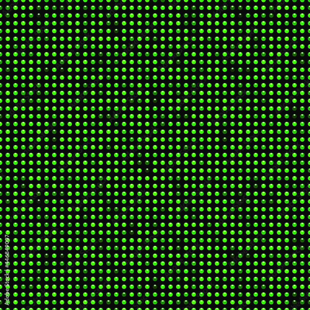 Black luxury background with green beads. Seamless vector illustration. Black luxury background with green beads. Seamless vector illustration.
