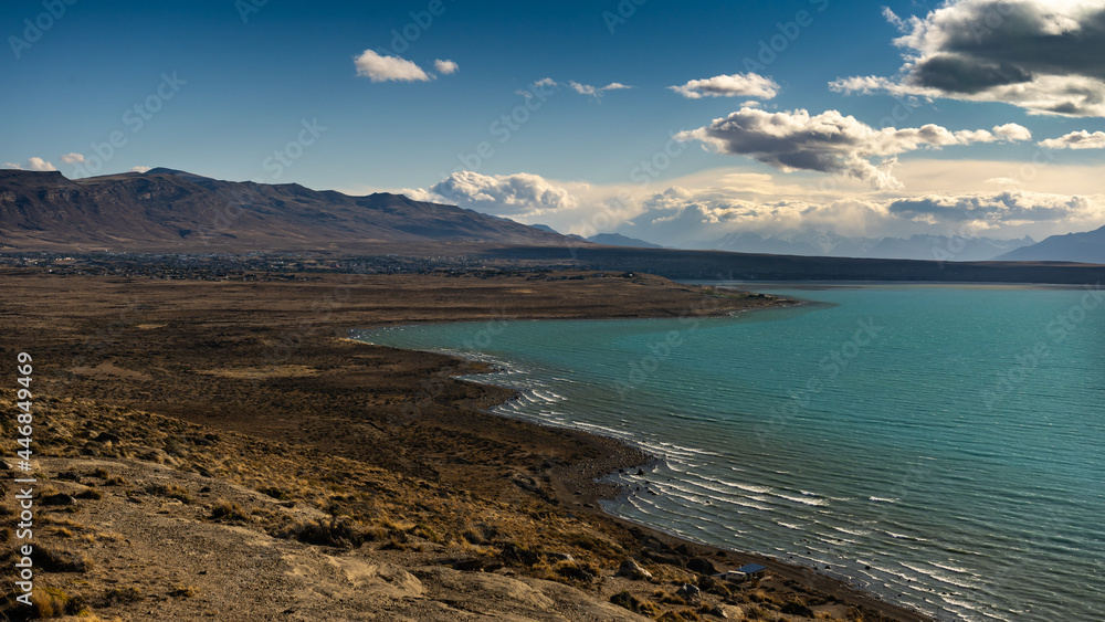 The city of El Calafate seen from Punta Walichu The city of El Calafate seen from Punta Walichu