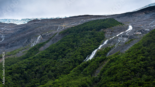 Heim glacier waterfalls, Argentina