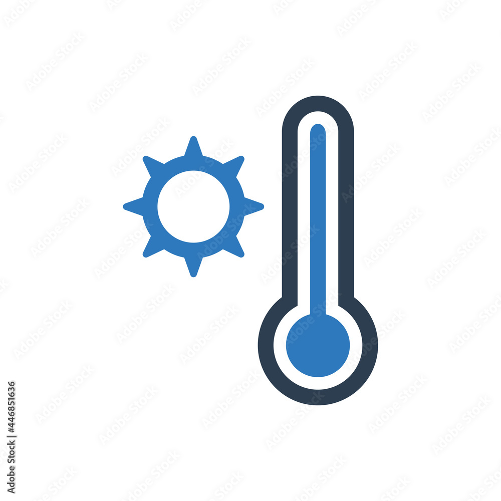 weather temperature icon - summer temperature icon weather temperature icon - summer temperature icon