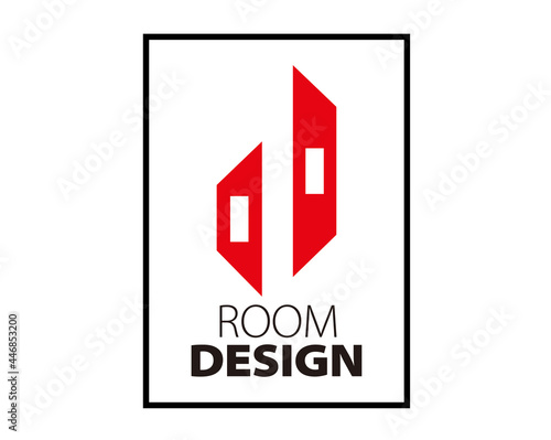 Real estate, builder logo, construction logo, creative logo house shape vector illustration color design template
