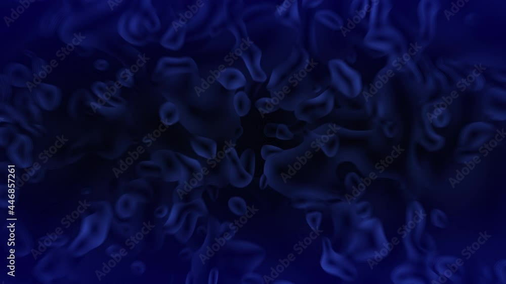 Blue Organic Cells Loop Biochemistry R Animation Background Blue Organic Cells Loop Biochemistry R Animation Background