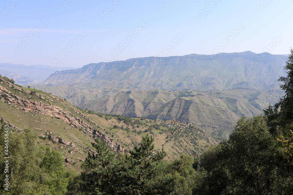 scenery view in the mountains of Dagestan, Russia