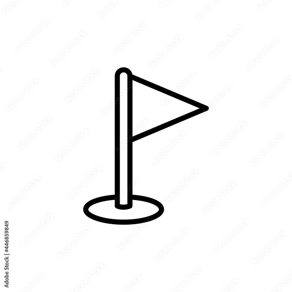 Golf flag vector icon. filled flat sign for mobile concept and web design. Golf sport glyph icon. Symbol, logo illustration. Vector graphics Golf flag vector icon. filled flat sign for mobile concept and web design. Golf sport glyph icon. Symbol, logo illustration. Vector graphics