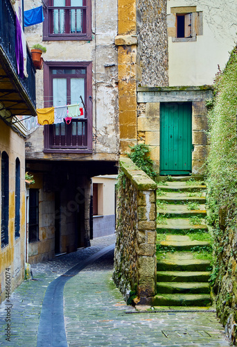 San Pedro street of Pasaia, Gipuzkoa, Basque Country, Guipuzcoa, Spain. photo