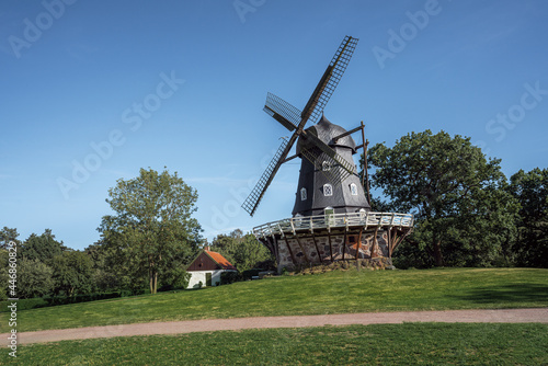 Windmill at Slottstradgarden (Castle garden) park - Malmo, Sweden