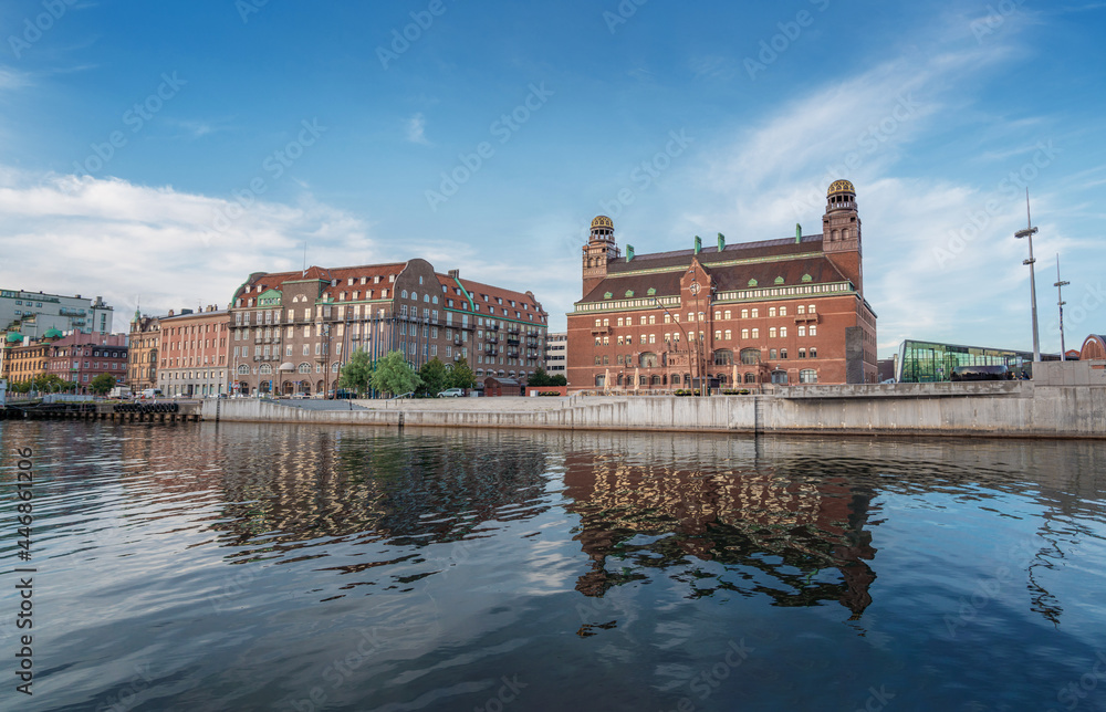 Malmo skyline with Central Post Office Building - Malmo, Sweden