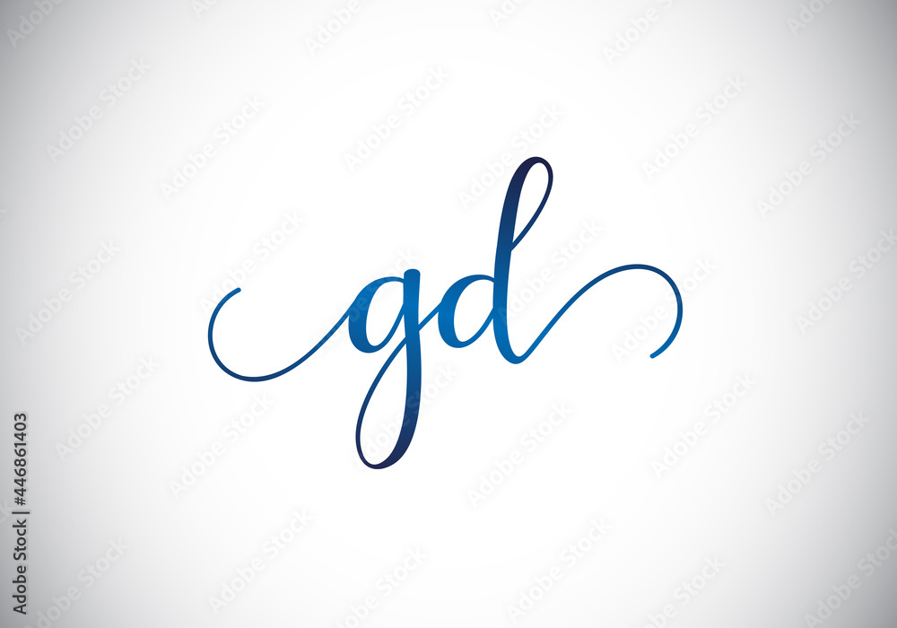 Initial GD Letter Logo With Creative Modern Business Typography Vector Template. Creative Abstract Monogram Letter GD Initial GD Letter Logo With Creative Modern Business Typography Vector Template. Creative Abstract Monogram Letter GD