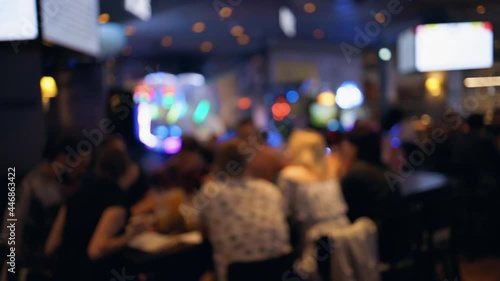 Wallpaper Mural Bar is open after coronavirus pandemic with people chatting and celebrating Torontodigital.ca