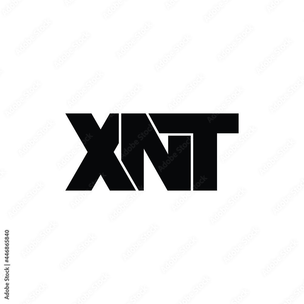 XNT letter monogram logo design vector XNT letter monogram logo design vector