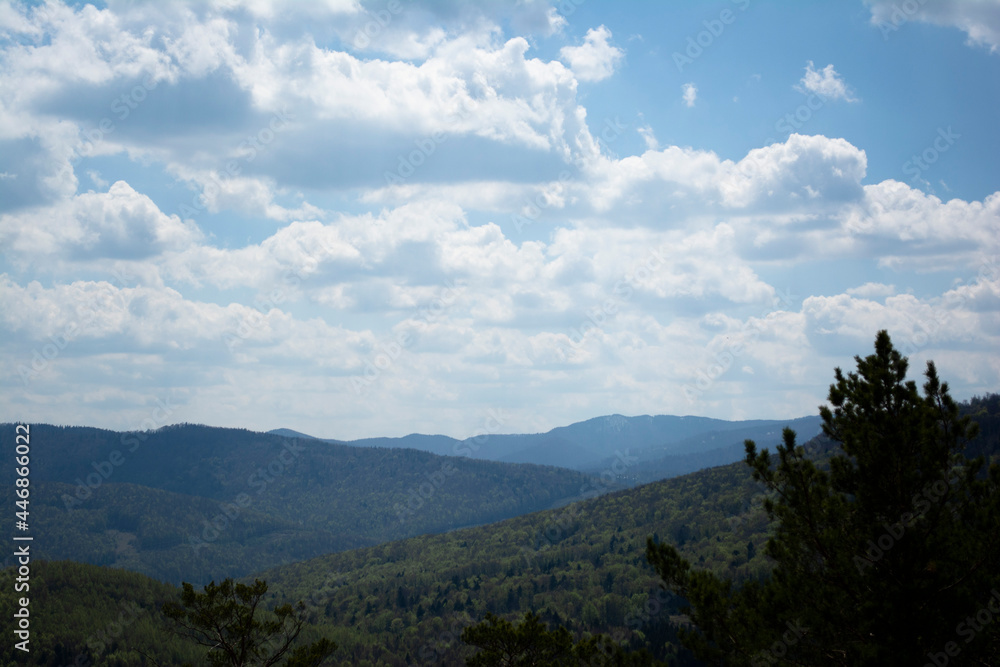 mountain landscape and sky with clouds mountain landscape and sky with clouds