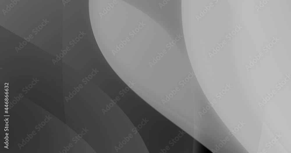 Animation of grey waving layers with copy space on black background Animation of grey waving layers with copy space on black background