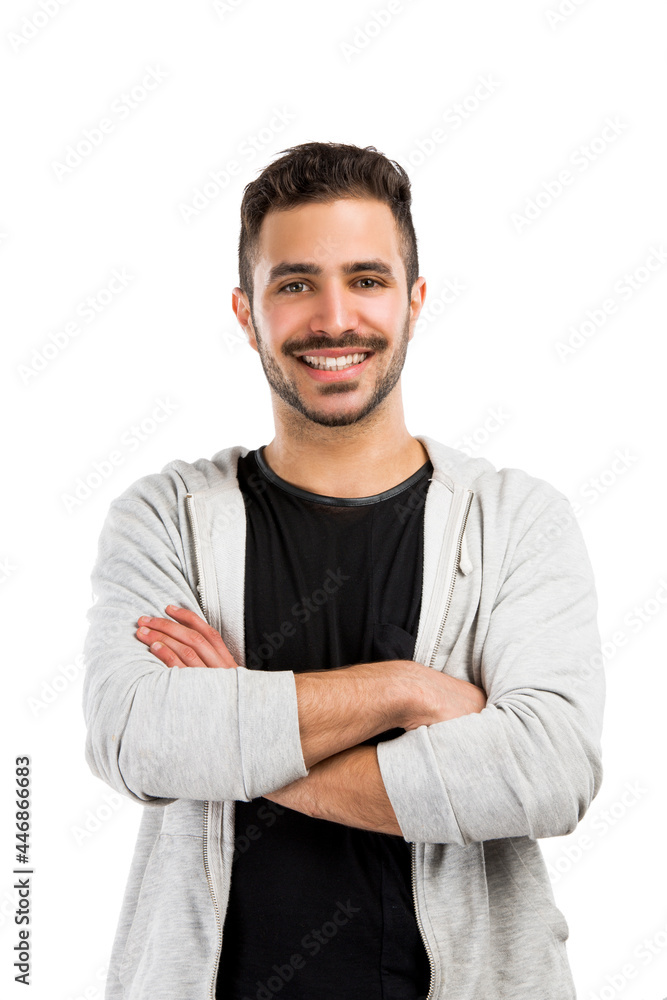 Young man Smiling in studio Young man Smiling in studio