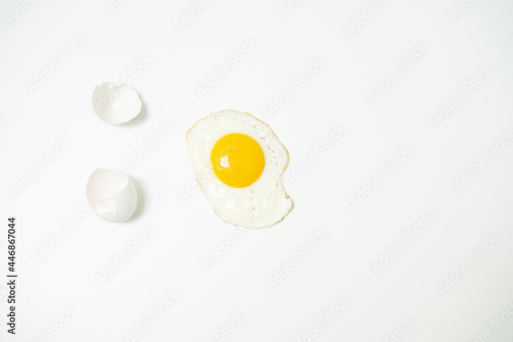 scrambled eggs with whole yolk and broken shells scrambled eggs with whole yolk and broken shells