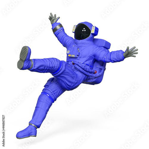 astronaut is falling down